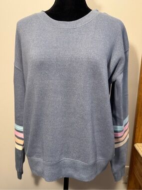 AS Revival Relaxed Dusty Blue Crewneck Sweater